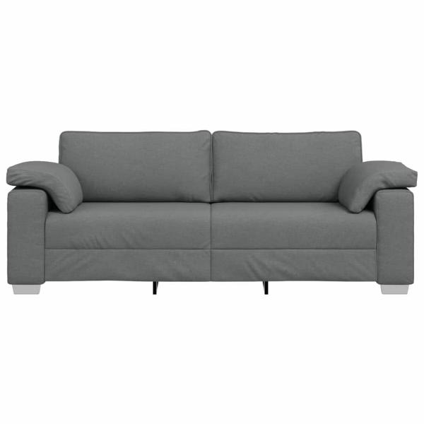 3-Sitzer Sofa Dunkelgrau 178 cm aus Stoff