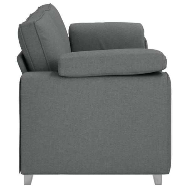 3-Sitzer Sofa Dunkelgrau 178 cm aus Stoff