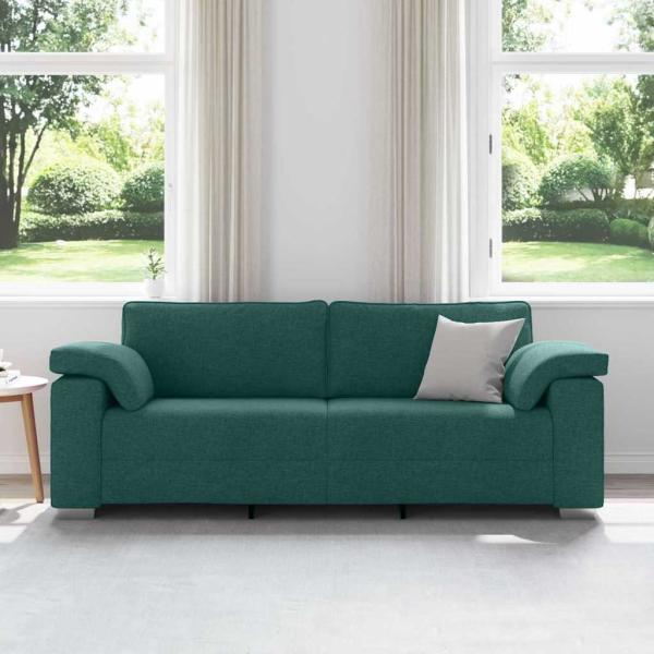 3-Sitzer Sofa Dunkelgrün 178 cm Stoff