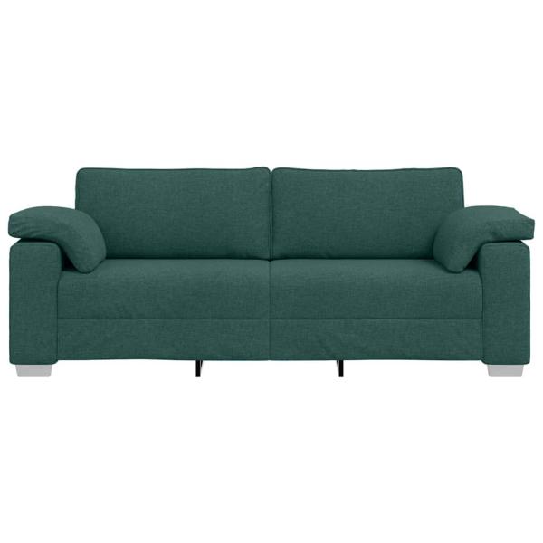 3-Sitzer Sofa Dunkelgrün 178 cm Stoff