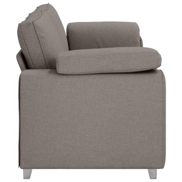 3-Sitzer Sofa in Taupe, 178 cm, aus Stoff