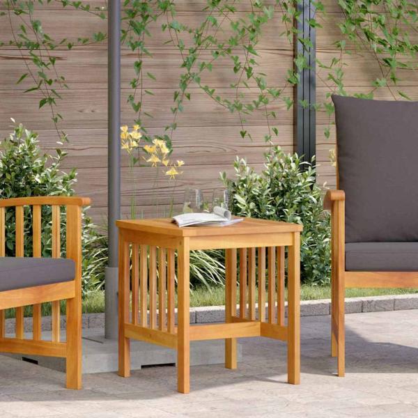 ARDEBO.de - Garten Beistelltisch Braun 45x45x50 cm Massivholz Akazie