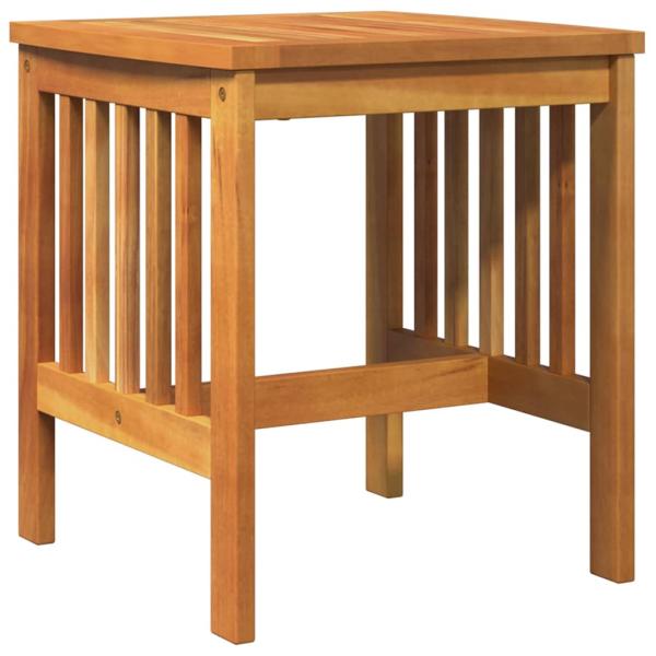 Garten Beistelltisch Braun 45x45x50 cm Massivholz Akazie