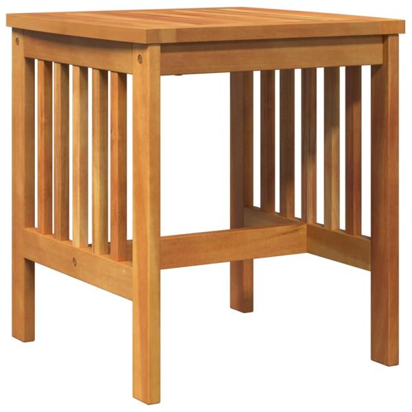 Garten Beistelltisch Braun 45x45x50 cm Massivholz Akazie