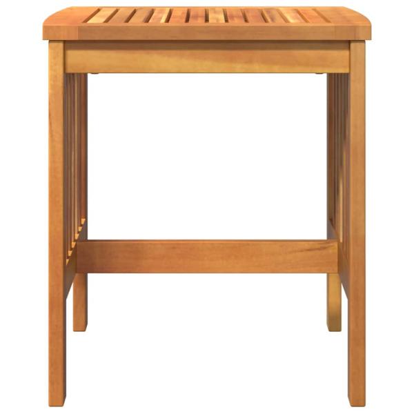 Garten Beistelltisch Braun 45x45x50 cm Massivholz Akazie