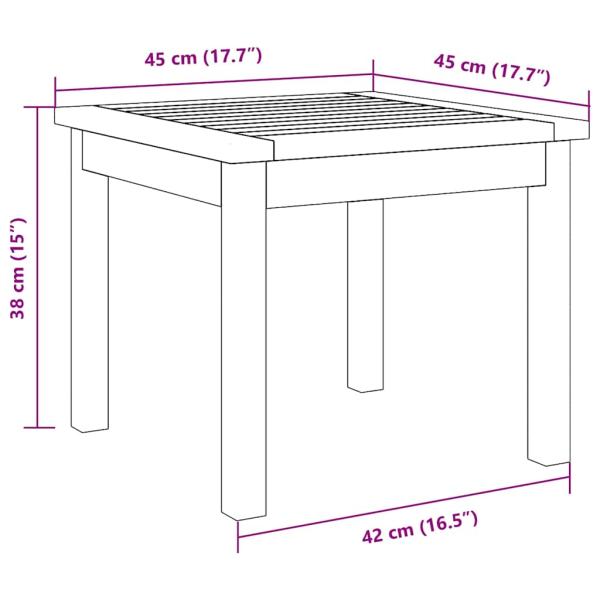Beistelltisch 45x45x38 cm Massivholz Akazie
