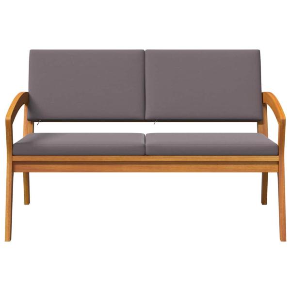 Gartenbank mit Kissen 115x70x72 cm aus Akazienholz