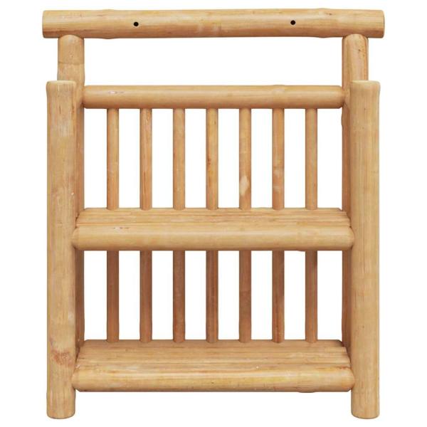 Wandregal 2-stufig 40x13x44 cm aus Bambus