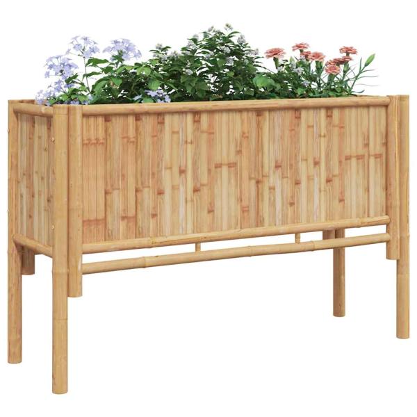 Garten Hochbeet 110x35x70 cm Bambus