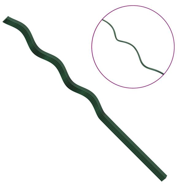 Spiralförmige Pflanzenstützen 20er Set 110 cm Stahl