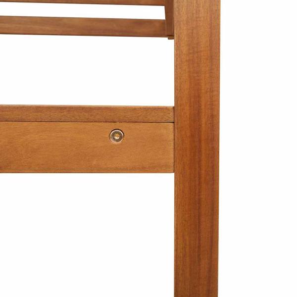 Gartenstühle ohne Armlehnen, 2er-Set, Akazienholz