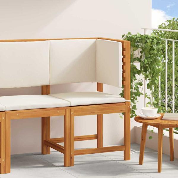 ARDEBO.de - Gartenstuhl-Ecke mit Kissen aus massivem Akazienholz