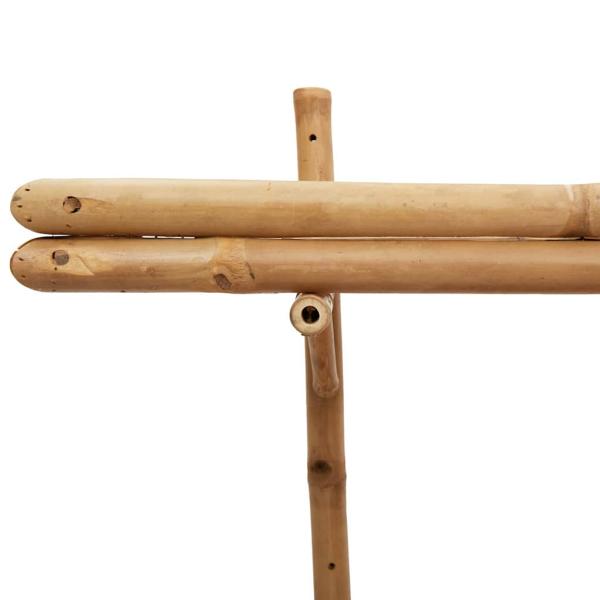 Wandregal 2-stufig 75x26x60 cm Bambus