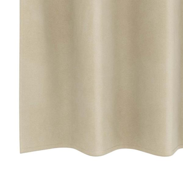 Verdunkelungsvorhänge mit Ösen 2 pcs Creme Samt