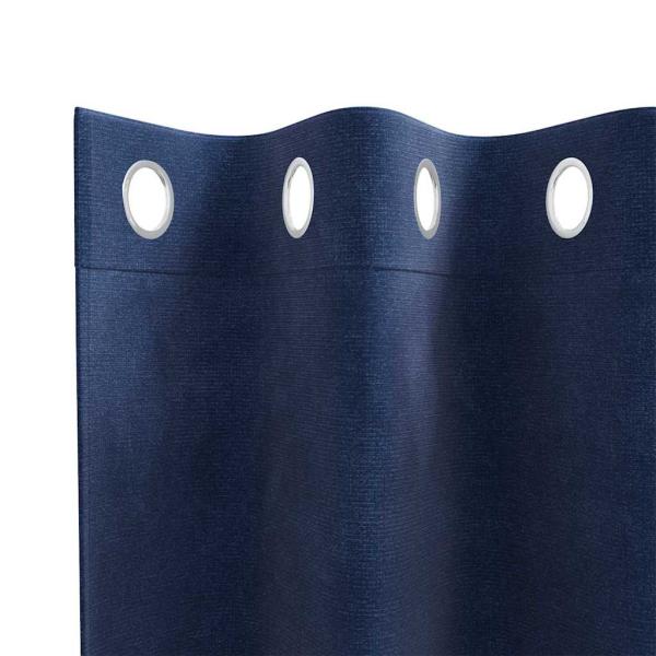 Verdunkelungsvorhänge mit Ösen 2 Stück Dunkelblau Velvet