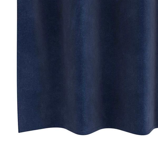 Verdunkelungsvorhänge mit Ösen 2 Stück Dunkelblau Velvet