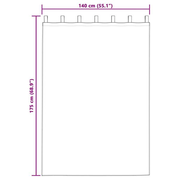 Verdunkelungsvorhänge mit Schlaufen 2er Set Dunkelrosa Velours