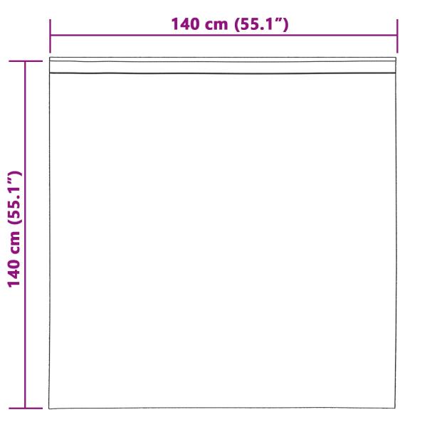 Verdunkelungsvorhänge 2 pcs Hellgrau 140 x 140 cm Samt