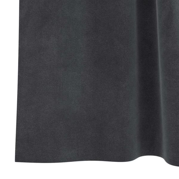 Verdunkelungsvorhänge 2 pcs Hellgrau 140 x 225 cm Samt