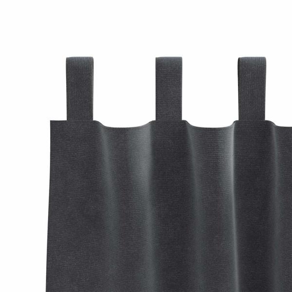 Verdunkelungsvorhänge 2 pcs Hellgrau 140 x 225 cm Samt