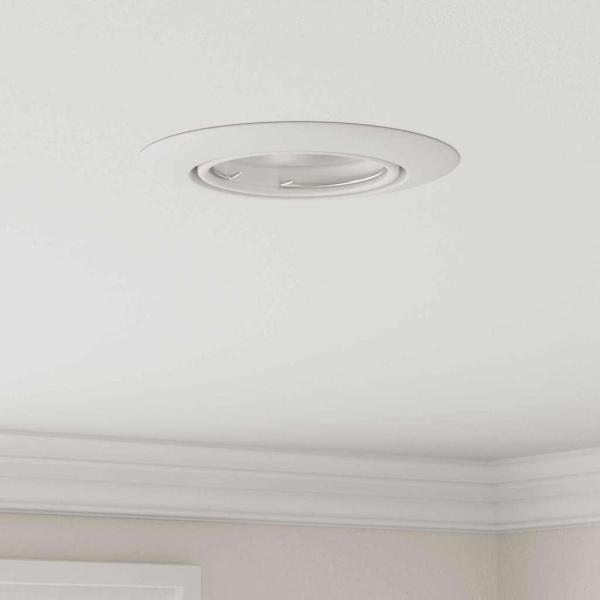 ARDEBO.de - Leuchten Set von 6 Weiß Kunststoff 9 cm Eingebaute Beleuchtung