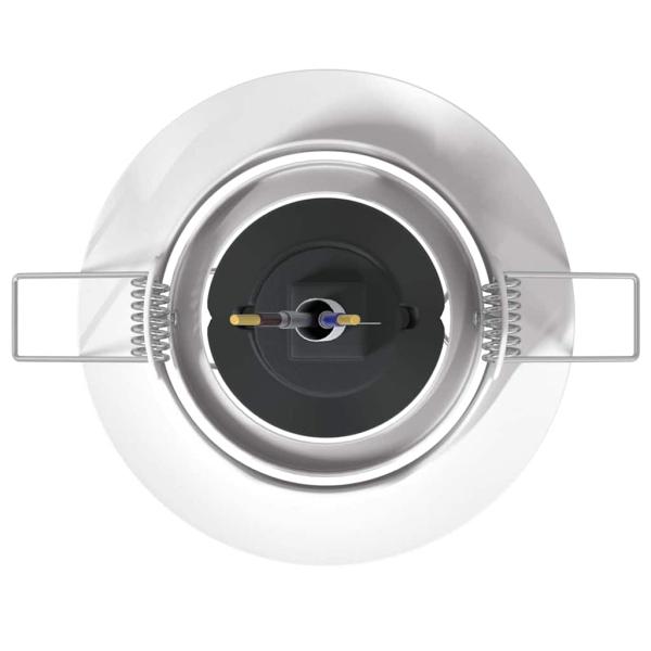 Lampen Set aus 24 Weiß Kunststoff 9 cm