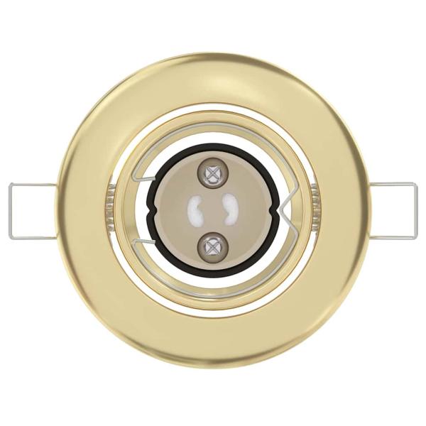 Lampen Set aus 6 Gold Metall 9 cm modern Einbauleuchten