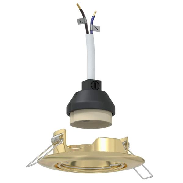 Lampen Set von 12 Gold Metall, Kunststoff 9 cm Leichtes Gewicht