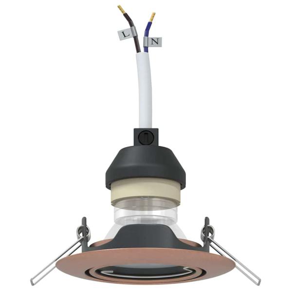 Lampen Set aus 6 Kupfer 9 cm Flush Mount Deckenleuchten Rund