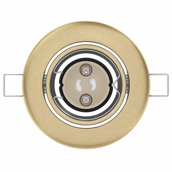 Lampen Set aus 12 Messing Metall 9 cm