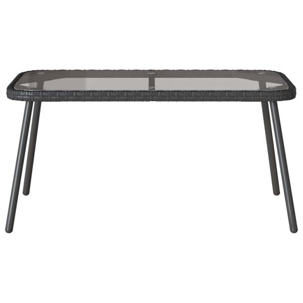 Couchtisch Schwarz 90x45x42 cm Poly-Rattan