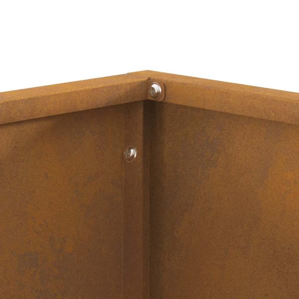 Feuerstelle Quadrat 40x40x30 cm Wetterstahl