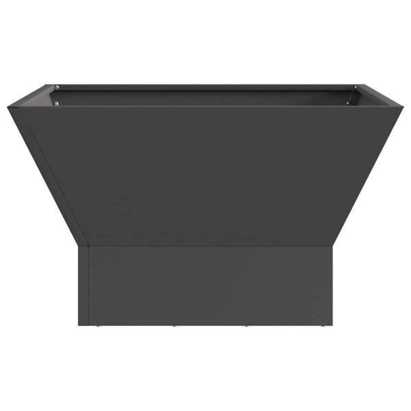 Feuerstelle Schwarz 60 x 60 x 35 cm Wetterfeststahl