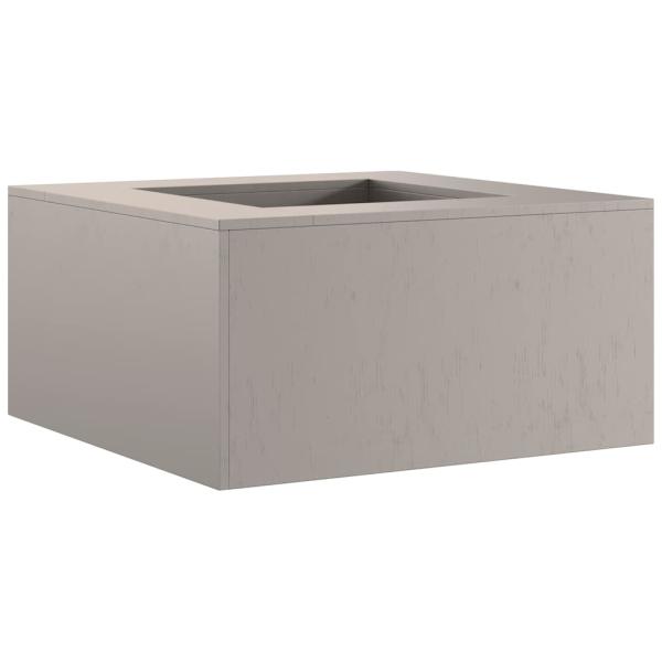 Feuerstelle Quadrat 80x80x40 cm Wetterfester Stahl