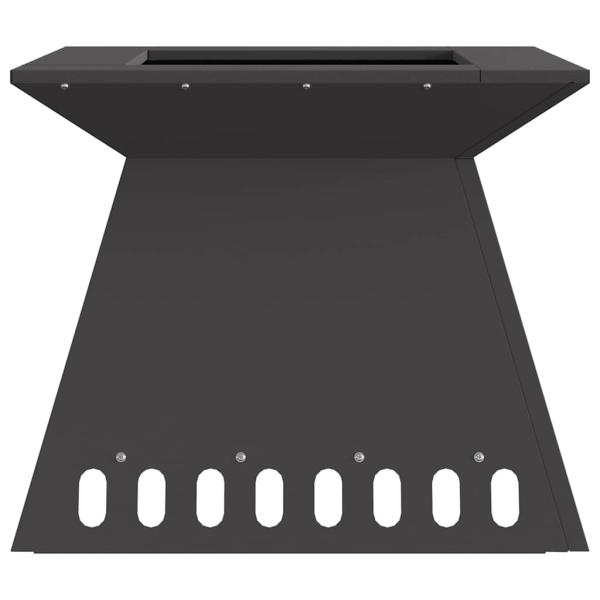 Feuerstelle Schwarz 48x48x40 cm Stahl