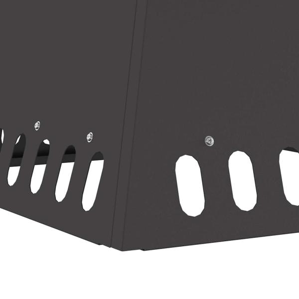 Feuerstelle Schwarz 48x48x40 cm Stahl