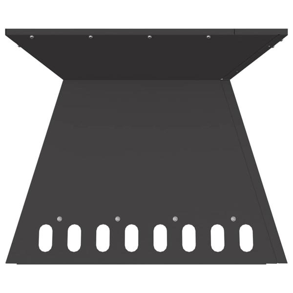 Feuerstelle Schwarz 48x48x40 cm Stahl