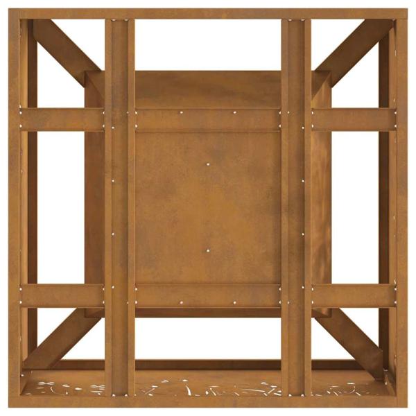 Feuerstelle Quadrat 60x60x30 cm Wetterstahl