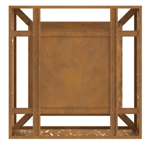 Feuerstelle Quadrat 80x80x30 cm Wetterbeständiger Stahl