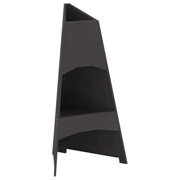 Feuerstelle Pyramid Schwarz 50x45x95 cm Stahl