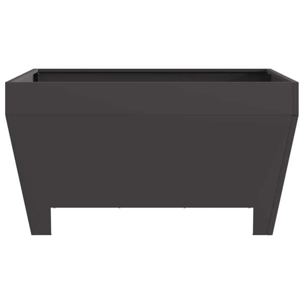 Feuerschale Schwarz 80 x 80 x 43 cm Wetterfeststahl