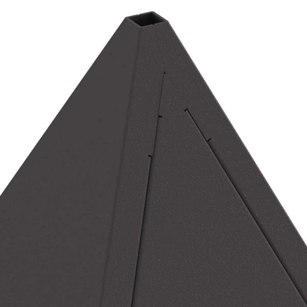 Feuerstelle Pyramide Schwarz 50x50x51 cm Stahl