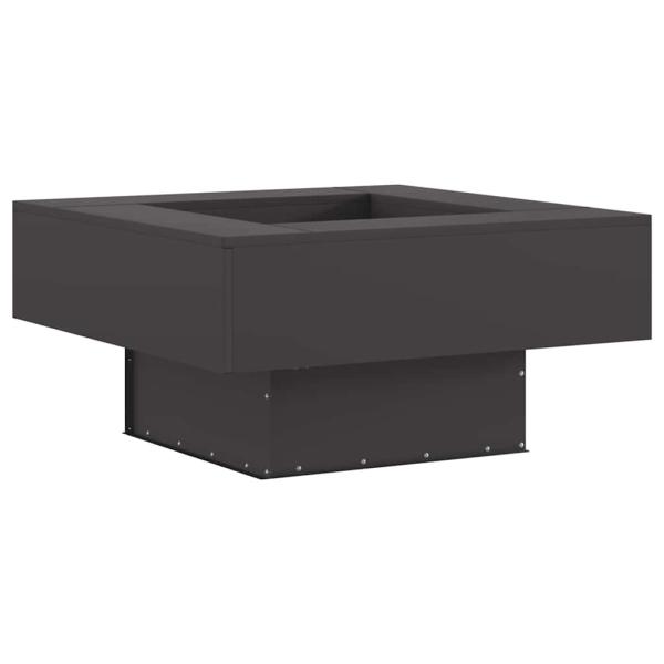 Feuerstelle Schwarz 80 x 80 x 40 cm Wetterfeststahl