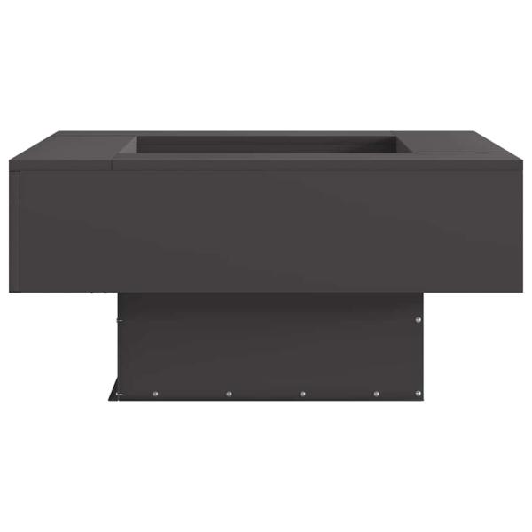 Feuerstelle Schwarz 80 x 80 x 40 cm Wetterfeststahl