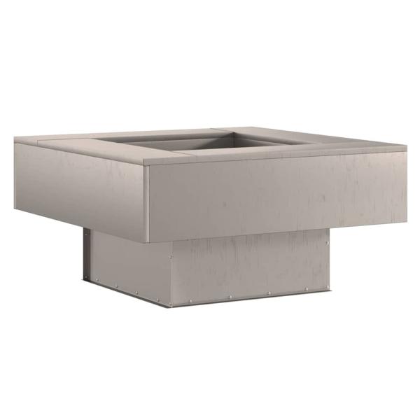 Feuerstelle Quadrat 80x80x40 cm Wetterstahl