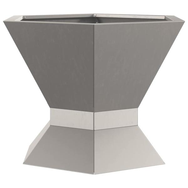 Feuerstelle Sechseckig 50x50x40 cm Wetterfester Stahl