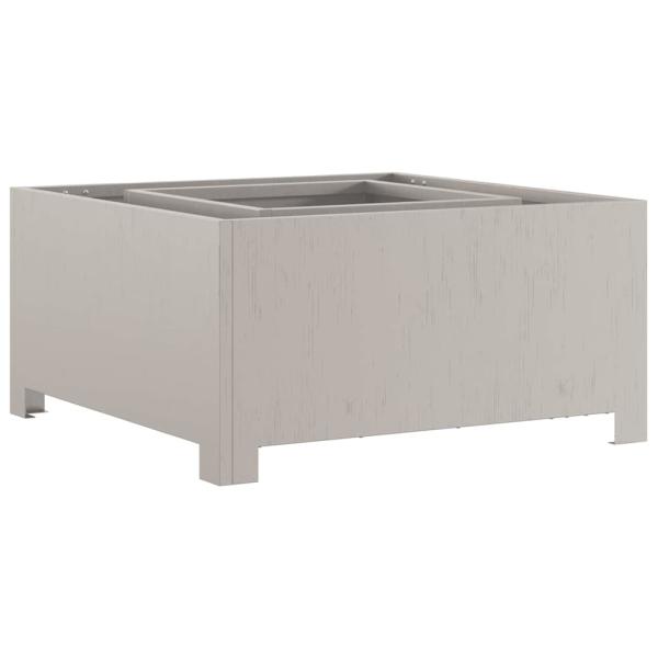 Feuerstelle Quadrat 60x60x30 cm Wetterstahl