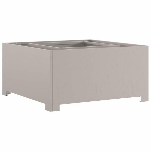 Feuerstelle Quadrat 80x80x40 cm Wetterstahl