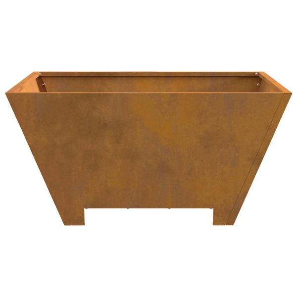 Feuerstelle Quadrat 60x60x30 cm Wetterstahl