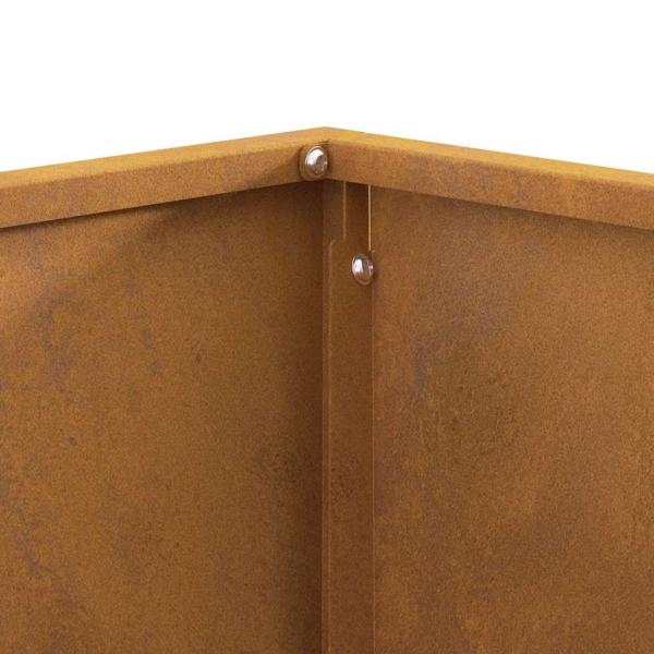 Feuerstelle Quadrat 60x60x30 cm Wetterstahl